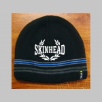 Skinhead venček čierna pletená čiapka stredne hrubá vo vnútri naviac zateplená, univerzálna veľkosť, materiálové zloženie 100% akryl